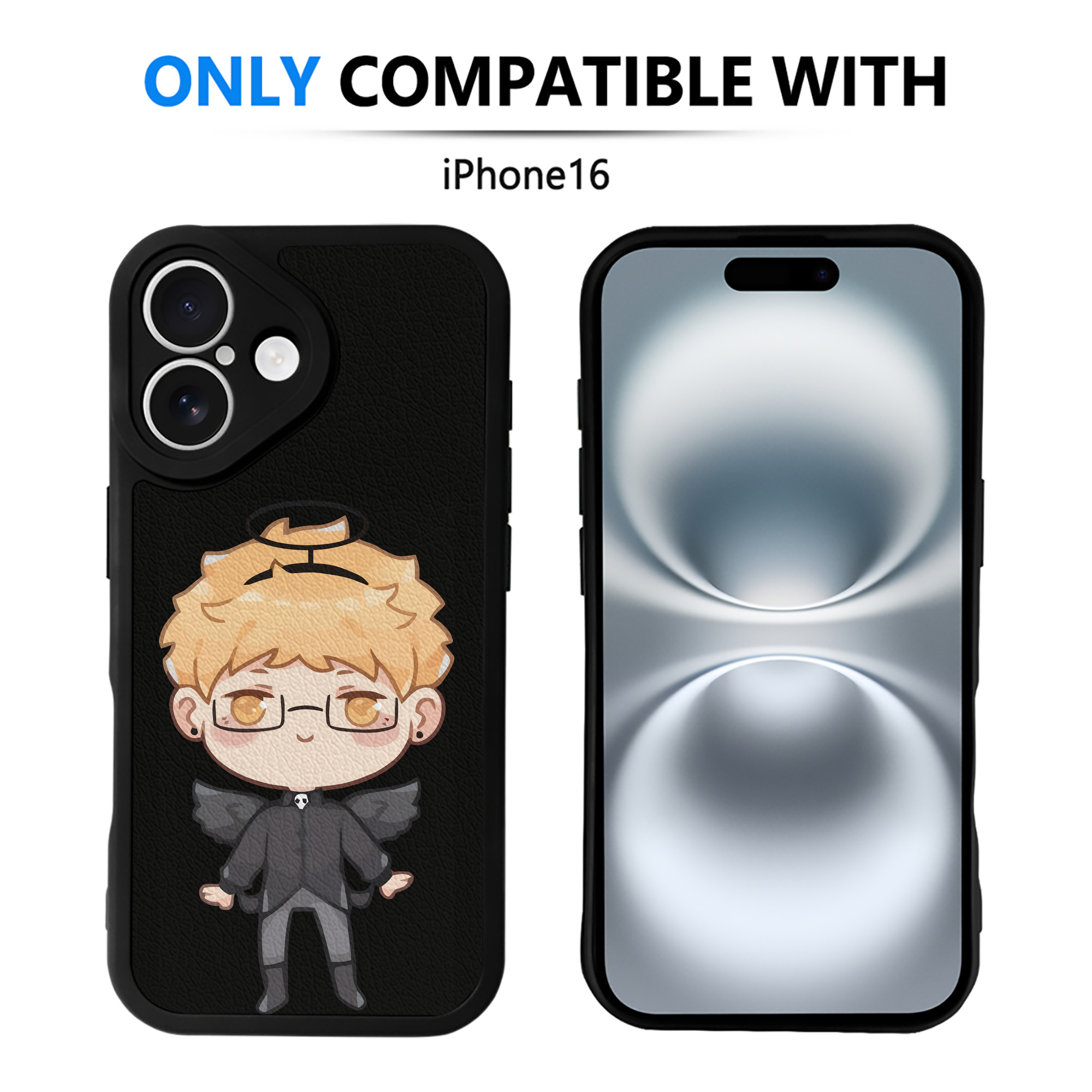 （画像用） ハイキュー!! Haikyu!! 【iPhone 16シリーズ対応】シリコンスマホケース（レザー調） 材質：シリコン